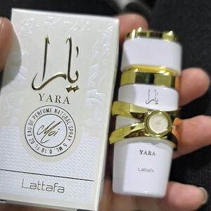 Lattafa Yara Perfume with Gold Accents